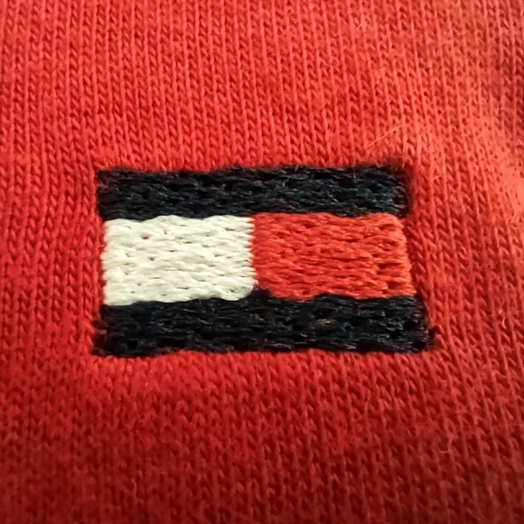 TOMMY HILFIGER NEW Mens L/G 42-44 100% Cotton 2 PACK White & Red Tees T-shirts - Picture 4 of 7